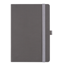 Ежедневник Alfa Note Pasu А5, серый/серый,  недатированный, в твердой обложке