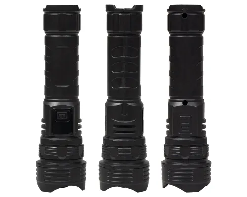 Фонарь Tools Bristol, пластиковый, аккумуляторный, с электронным дисплеем,  с зарядкой type-c, черный