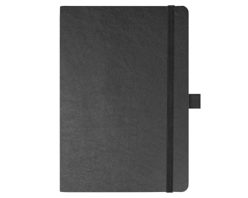 Блокнот Flexy Forest Urban Soft leather  А5, недатированный, с резинкой и петлей для ручки, в гибкой обложке, черный