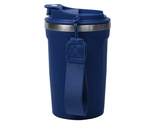 Термокружка Zencup вакуумная, стальная, 380 мл, темно-синяя