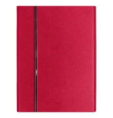 Ежедневник Alfa Bird Petrus A5, красный, недатированный, в твердой обложке с металлическим элементом