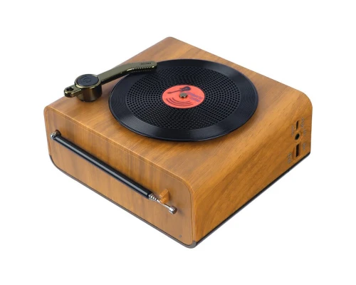 Ретро радио в стиле радиолы, Heritage Nostalgia, диапазон частот  AM FM SW, с USB порт,  Bluetooth, цвет светло-коричневый