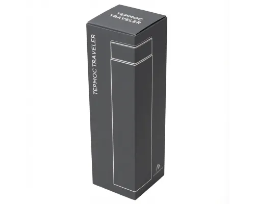 Термос Traveler вакуумный, стальной, 500 мл, матовый, темно-серый