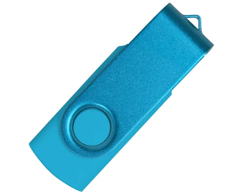 Флеш накопитель USB 2.0 Twister Assembly 16GB, пластик Софт Тач/металл, голубой/голубой Флеш накопитель USB 2.0 Twister Assembly 16GB, пластик Софт Тач/металл, голубой/голубой