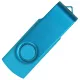 Флеш накопитель USB 2.0 Twister Assembly 16GB, пластик Софт Тач/металл, голубой/голубой