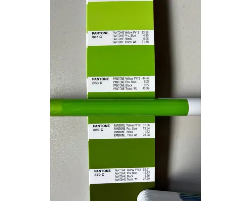 Ручка шариковая Alana Color, пластиковая, салатовая
