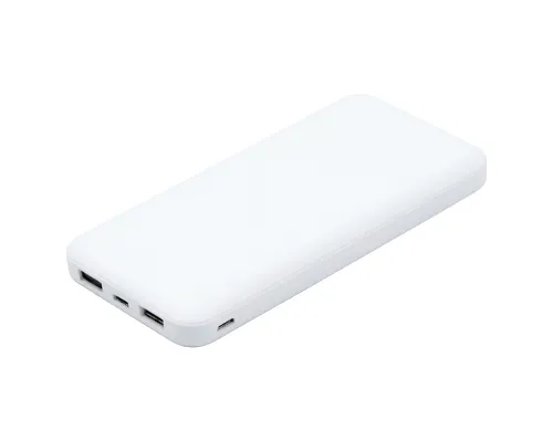 Внешний аккумулятор (powerbank) «Amper», 10 000 mAH, 5V 2.0 A, белый
