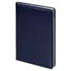 Ежедневник City Nebraska Tennessee A5, недатированный, темно-синий  с серебристым срезом