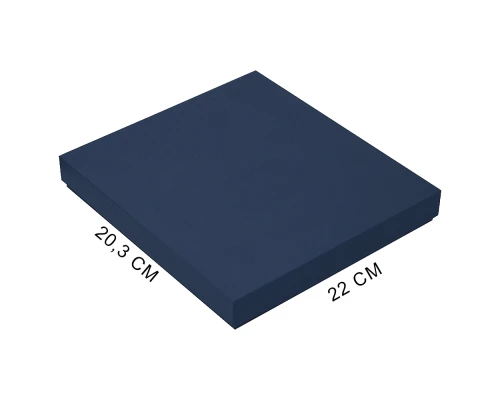 Коробка подарочная, размер  203*220*30 мм,  Solution Gift Fabrique для ежедневника и ручки, темно-синяя