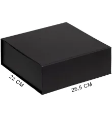 Подарочная коробка, размер 26,5*22*10 см, Solution Prestige Grande Fabrique  с магнитным клапаном, черная
