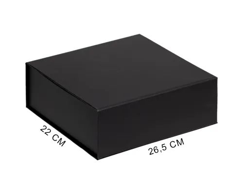 Подарочная коробка, размер 26,5*22*10 см, Solution Prestige Grande Fabrique  с магнитным клапаном, черная