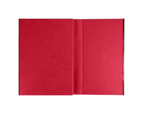 Ежедневник Alfa Bird Petrus A5, красный, недатированный, в твердой обложке с металлическим элементом