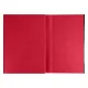 Ежедневник Alfa Bird Petrus A5, красный, недатированный, в твердой обложке с металлическим элементом