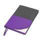 Ежедневник Flexy Smart Harbor Nuba Billy А5, темно-серый/фиолетовый, недатированный, в гибкой обложке