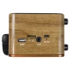 Ретро радио в стиле радиолы, диапазон частот  AM FM SW, USB, Bluetooth, Heritage Timeless, цвет светло-коричневый