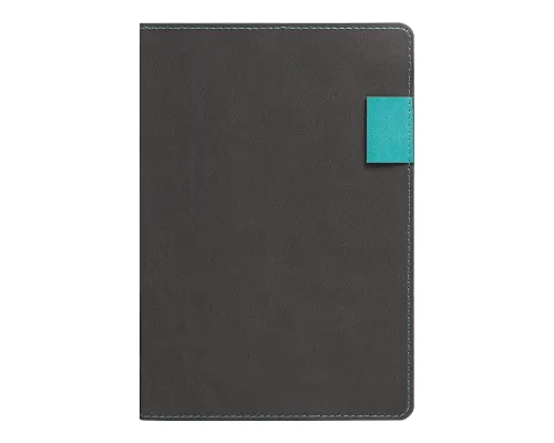 Ежедневник Flexy Freedom Latte А5, серый/бирюзовый, недатированный, в гибкой обложке