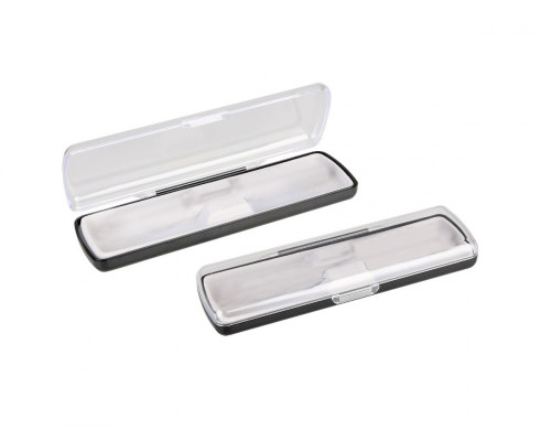 Футляр для ручки Pencase Uno, пластик, прозрачный/черный Футляр для ручки Pencase Uno, пластик, прозрачный/черный