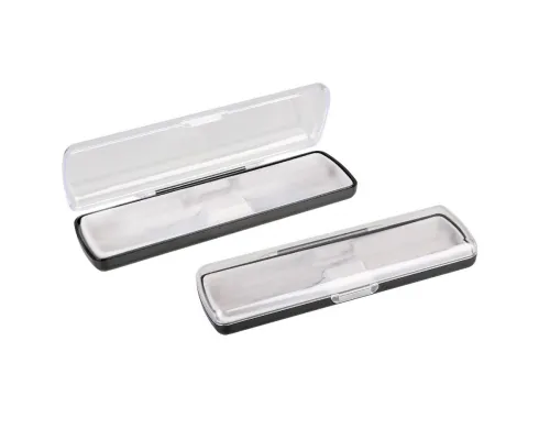 Футляр для ручки Pencase Uno, пластик, прозрачный/черный