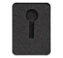 Футляр Valencia для флеш накопителя металлический, размер 11,5*8,5 см, серебристый