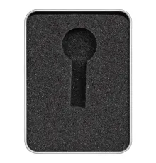 Футляр Valencia для флеш накопителя металлический, размер 11,5*8,5 см, серебристый