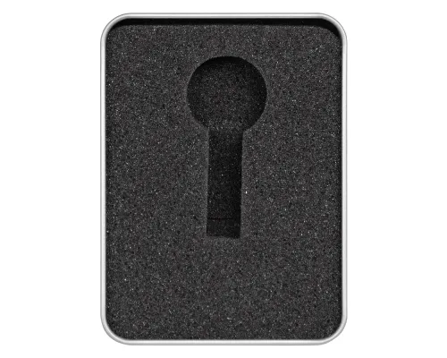 Футляр Valencia для флеш накопителя металлический, размер 11,5*8,5 см, серебристый