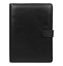 Ежедневник в суперобложке Country Leather Sky A5+ из нат. кожи, черный, недатированный, с магнитным клапаном, в подарочной коробке
