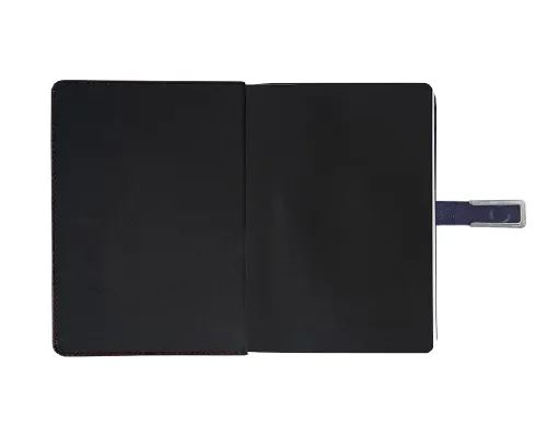 Ежедневник City Bary Mocco A5 в подарочной коробке, синий с серебристым, недатированный, в твердой обложке