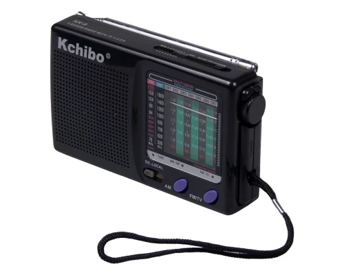 Портативное карманное радио 9 FM/MW/Sw1-7 (TV2-5CH), Heritage Old Wave, цвет черный