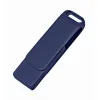 Флеш накопитель Bergamo, USB 2.0 16GB, металл, темно-синий