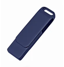 Флеш накопитель Bergamo, USB 2.0 32GB, металл, темно-синий