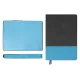 Ежедневник Flexy Treviso Nuba Sand Color А5, серый/голубой, недатированный, в гибкой обложке