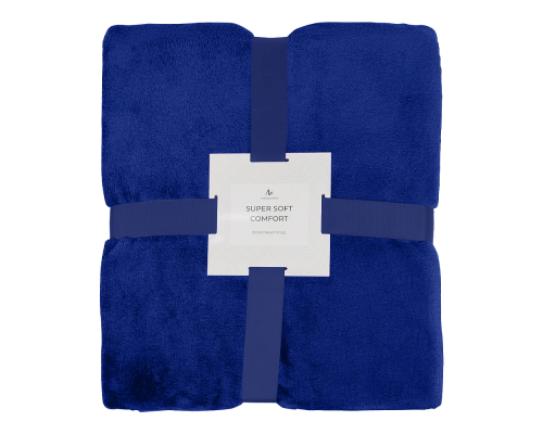 Плед мягкий флисовый Super Soft Comfort Travel, 125*170 см, синий 654С Плед мягкий флисовый Super Soft Comfort Travel, 125*170 см, синий 654С