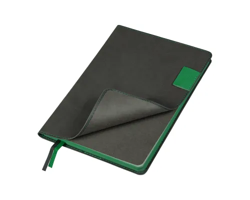Ежедневник Flexy Freedom Latte А5, серый/зеленый, недатированный, в гибкой обложке