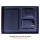 Подарочная коробка, размер 41,2*30,5*4,3 см, Solution Prestige Skyline Fabrique с магнитным клапаном, темно-синяя, с черным ложементом