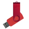 Флеш накопитель USB 2.0 Twister Assembly 16GB, пластик Софт Тач/металл, красный/красный