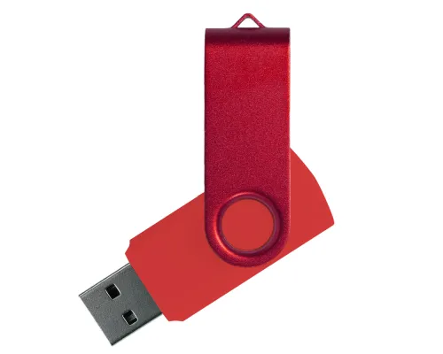 Флеш накопитель USB 2.0 Twister Assembly 16GB, пластик Софт Тач/металл, красный/красный Флеш накопитель USB 2.0 Twister Assembly 16GB, пластик Софт Тач/металл, красный/красный