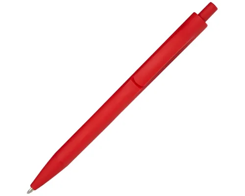 Ручка шариковая IGLA SOFT, пластиковая, софт-тач, красная