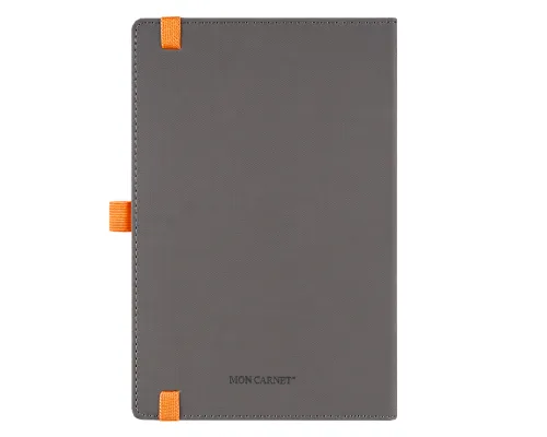 Ежедневник Alfa Note Pasu А5, серый/оранжевый, недатированный, в твердой обложке Ежедневник Alfa Note Pasu А5, серый/оранжевый, недатированный, в твердой обложке