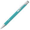 Ручка шариковая Legend Soft Touch, бирюзовая 7709