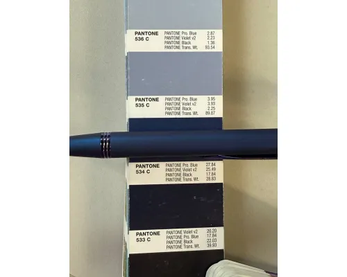 Ручка шариковая Moonlight Soft touch Mirror Silver Requis алюминиевая, темно-синяя