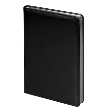 Ежедневник City Nebraska A5, недатированный, черный с серебристым срезом