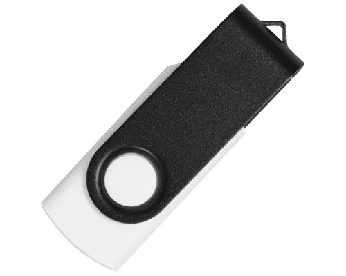Флеш накопитель USB 2.0 Twister Сolor Mix 16GB, пластик Софт Тач/металл, белый/черный