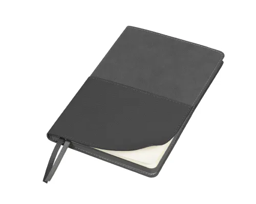 Ежедневник Flexy Smart Harbor Nuba Billy А5, темно-серый/темно-серый, недатированный, в гибкой обложке