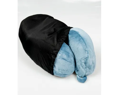 Подушка для путешествий MemoryFoam с эффектом памяти, синий