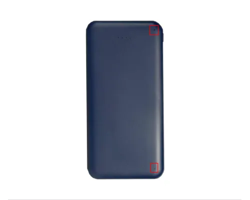 Внешний аккумулятор (powerbank) «Amper», 10 000 mAH, 5V 2.0 A, темно-синий