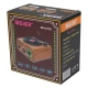 Ретро радио в стиле радиолы, Heritage Nostalgia, диапазон частот  AM FM SW, с USB порт,  Bluetooth, цвет коричневый