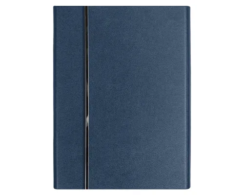 Ежедневник Alfa Bird Petrus A5, темно-синий, недатированный, в твердой обложке с металлическим элементом