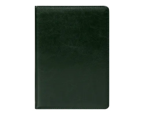 Ежедневник City Nebraska Tennessee A5, недатированный, зеленый с золотистым