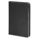 Ежедневник Alfa Techno Soft A5, черный, недатированный, в твердой обложке с металлическим элементом