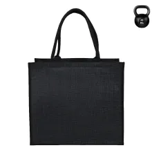 Сумка из джута Caravan Jute, размер 36*40*21 см, черный